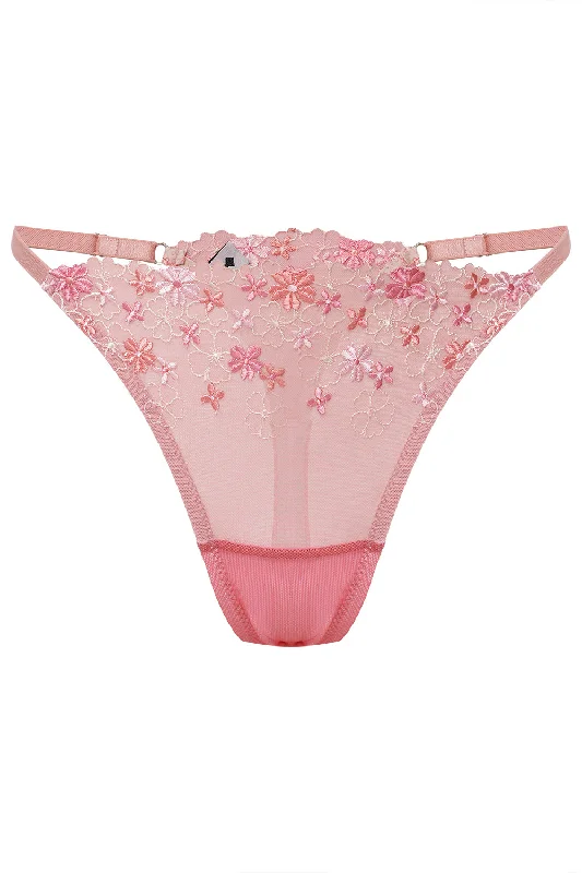 seamless push - up women thongs for a natural liftCardamine Pink thongs