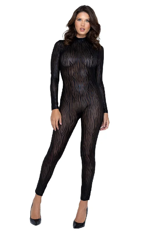 Women's Maternity Lingerie Wild Stripe Catsuit