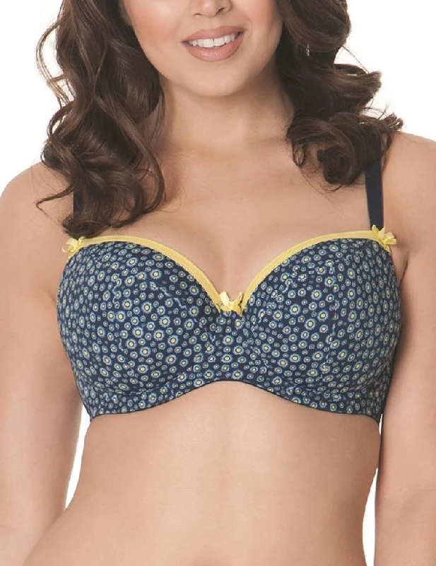 Women's Corset Style Lingerie Curvy Kate Daily Dream CK4501 UW Molded Padded Bra Blueberry Mix