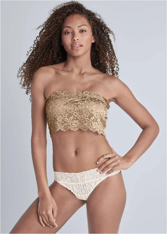 printed women thongs with animal prints for a bold lookPearl By VENUS® Allover Lace Thong 3 Pack - Cherished Classics