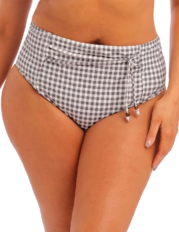 balconette style women bikini briefs for a unique lookElomi ES800371 Checkmate Grey Marl Full Bikini Brief