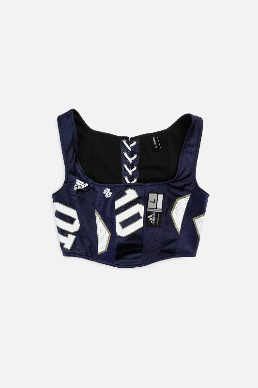 boned women bustiers and corsets structureRework Notre Dame NCAA Corset - M