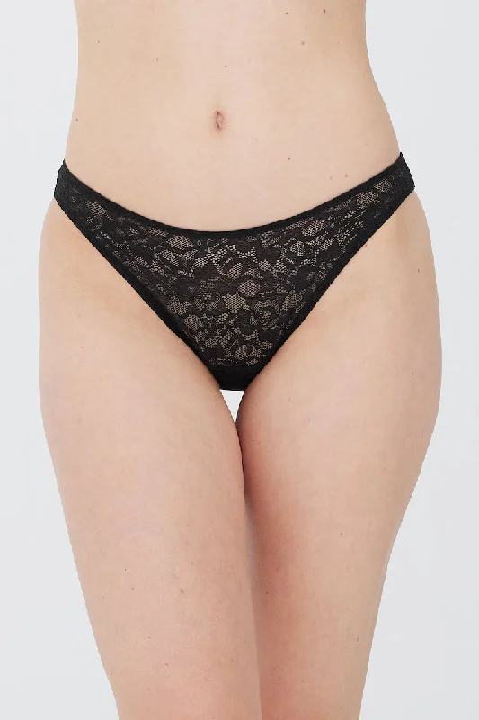 travel friendly women bikini briefs for easy packingParadise High Cut Bikini Panty - Black