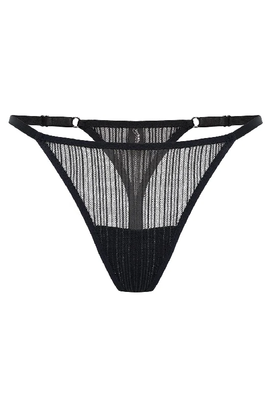 organic cotton women thongs for an eco - friendly choiceLessie Black Thongs
