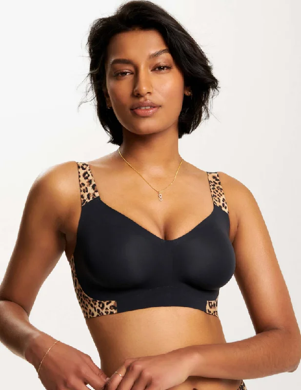 Women's High Waist Lingerie Bodysuits Evelyn & Bobbie Beyond Bra EB1732 Leopard