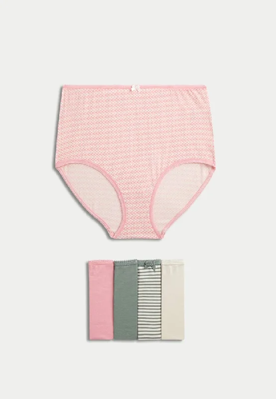 lace - trimmed women briefs with a feminine flair5pk Cotton Lycra™ Full Briefs