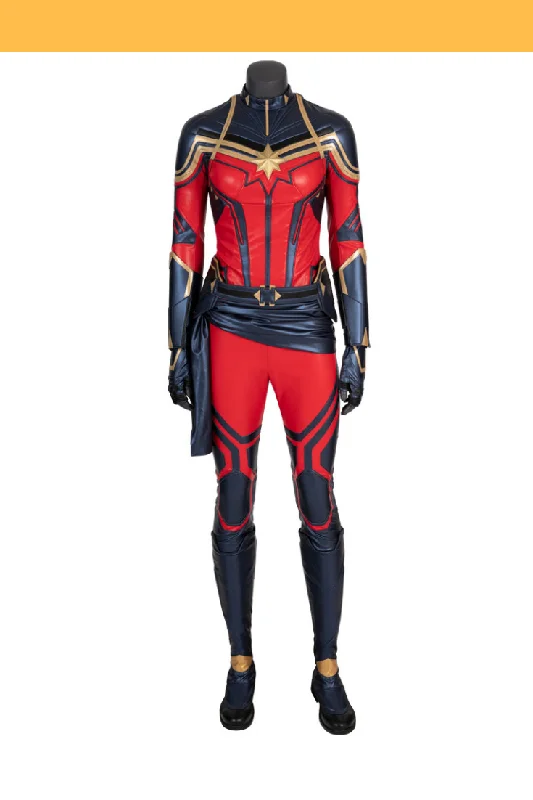 women cosplay costumes for family - groupsCaptain Marvel Infinity War PU Leather Cosplay Costume