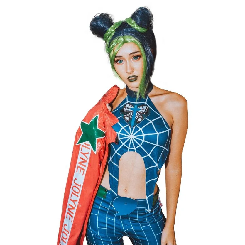 women steampunk cosplay costumes mechanicalAnime JoJo's Bizarre Adventure Cosplay Jolyne Cujoh Kujo Costume mp005348