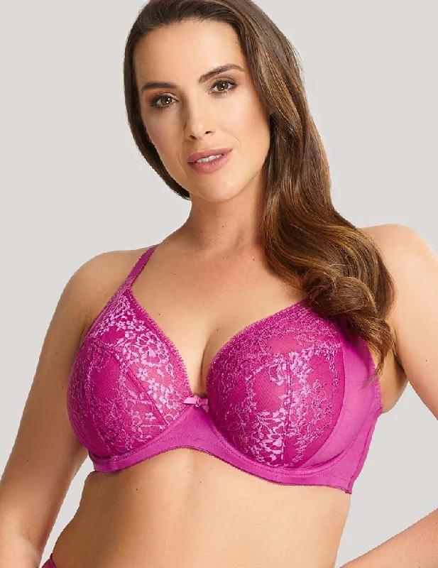 Eco-Friendly Organic Lingerie for Women Panache Roxie 9586 Orchid J-Hook Plunge Bra by Sculptresse