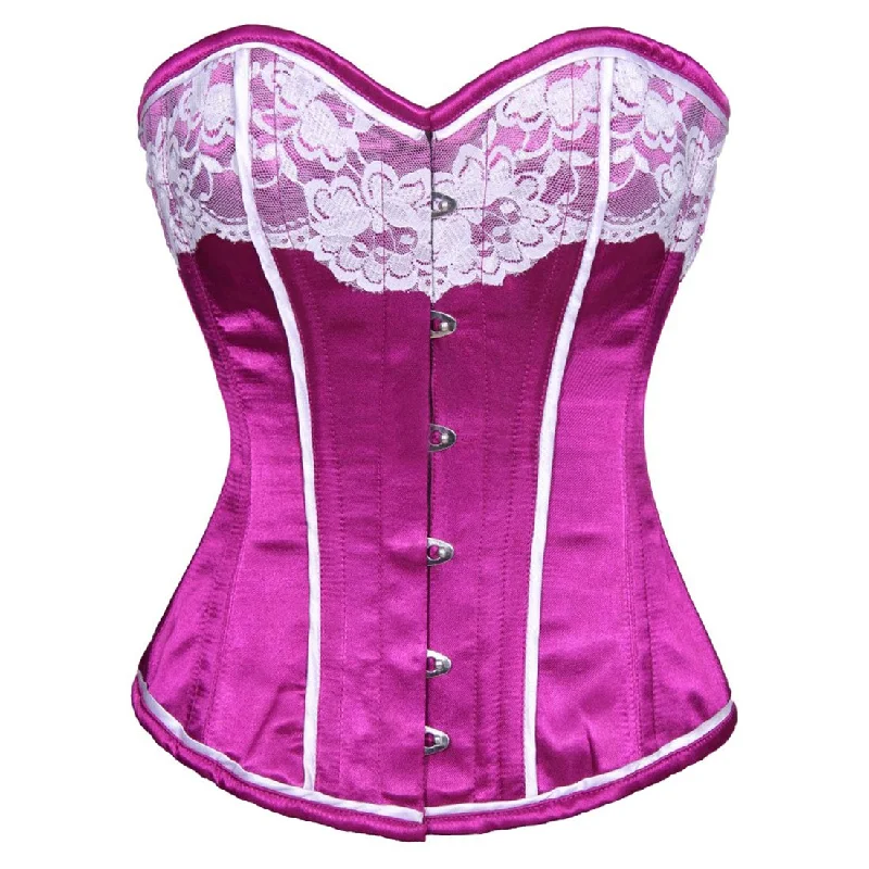 beaded women bustiers and corsetsMadge Victorian Magenta Authentic Overbust Corset