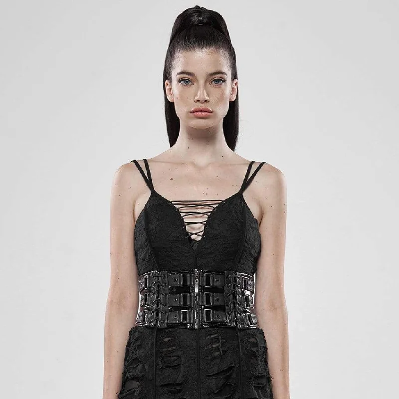designer women bustiers and corsets collectionsWomen's Punk Slim Fitted Zipper Fly Waist Girdle