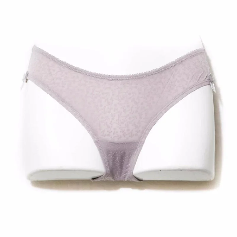 seamless maternity women briefs for a growing bellyLaser Cut Brief Wave Edge Pantie – Grey