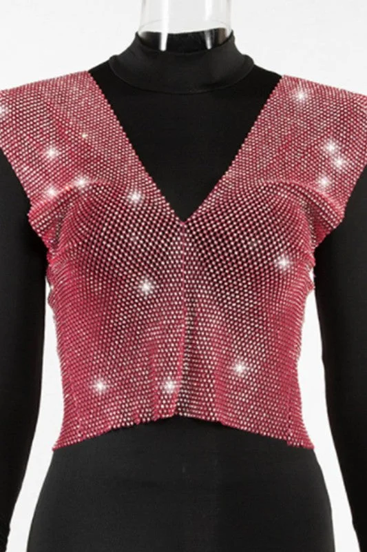 Thermal Bodysuits for Extra Warmth in Wintersexy nightclub Rhinestone vest