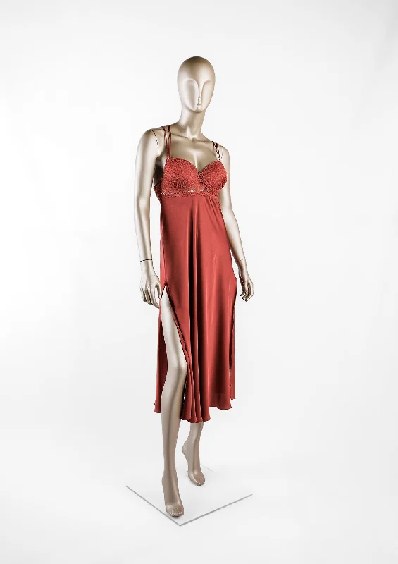 Women's Satin Sleepwear Lingerie Satin Gown