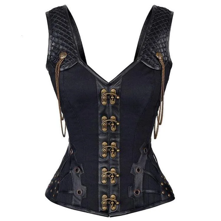 vintage women bustiers and corsets replicasWomen's Steampunk Rivets Overbust Corsets