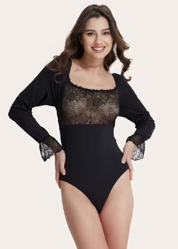 Mesh Bodysuits for a Bold and Edgy Fashion StatementANGELINA Sexy Lace Bodysuit