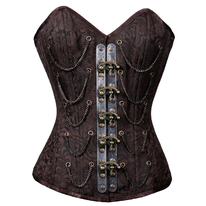 beaded women bustiers and corsetsBertram Authentic Steel Boned Steampunk Waist Training Overbust Corset