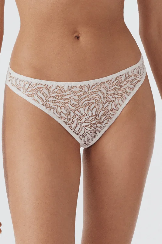 lace - trimmed women briefs with a feminine flairAcacia Brief Off White, Size XL (UK 16)
