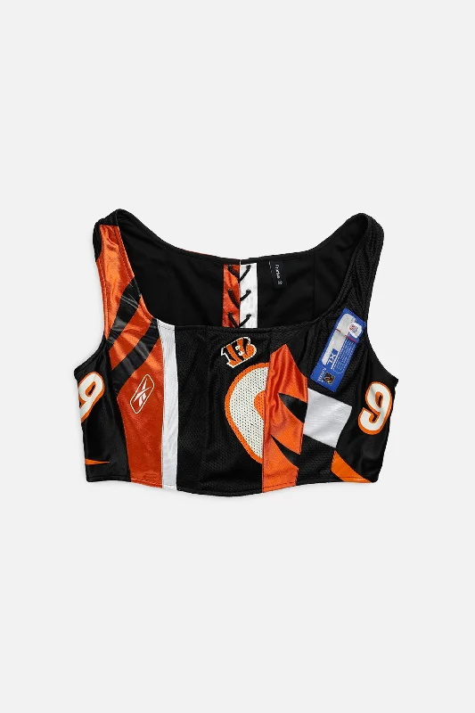 petite women bustiers and corsetsRework Cincinnati Bengals NFL Corset - XXL