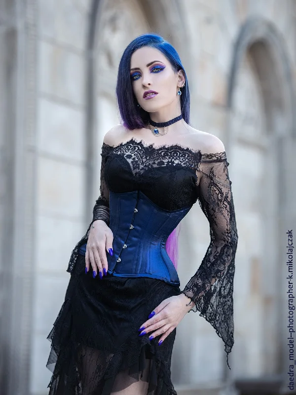 Victorian style women bustiers and corsetsSatin Hourglass Curve Standard Underbust Corset : CS-426