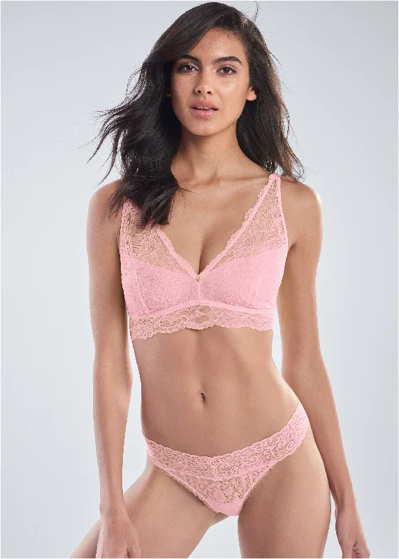 thong - style swimwear for women at the beachPearl By VENUS® Allover Lace Thong 3 Pack - Delightful Devotion