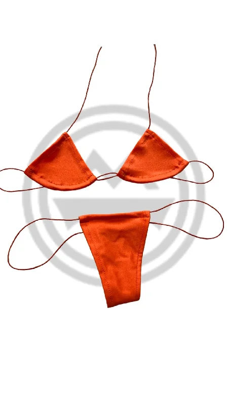 affordable women bikini briefs for budget - conscious shoppersMicro Nudie Bikini Orange