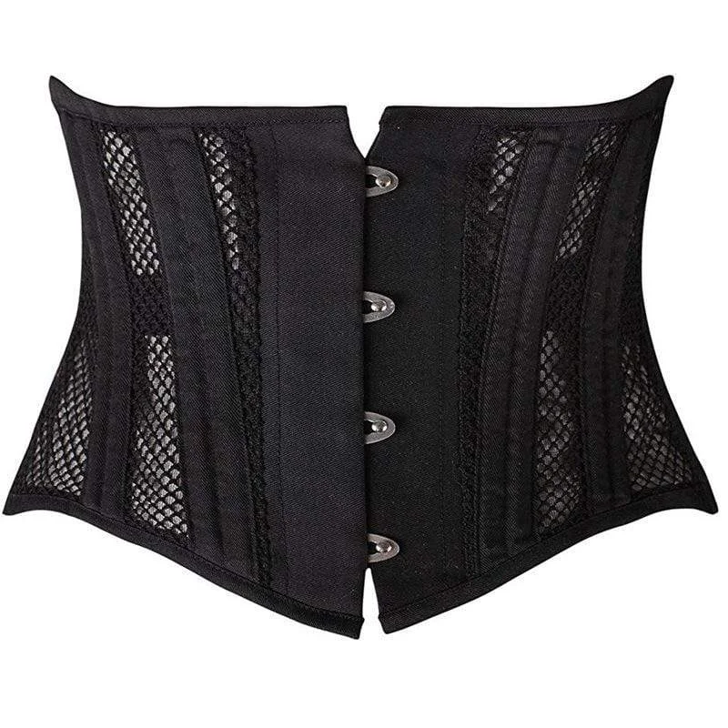 affordable women bustiers and corsetsWomen's Gothic Mesh Underbust Corsets