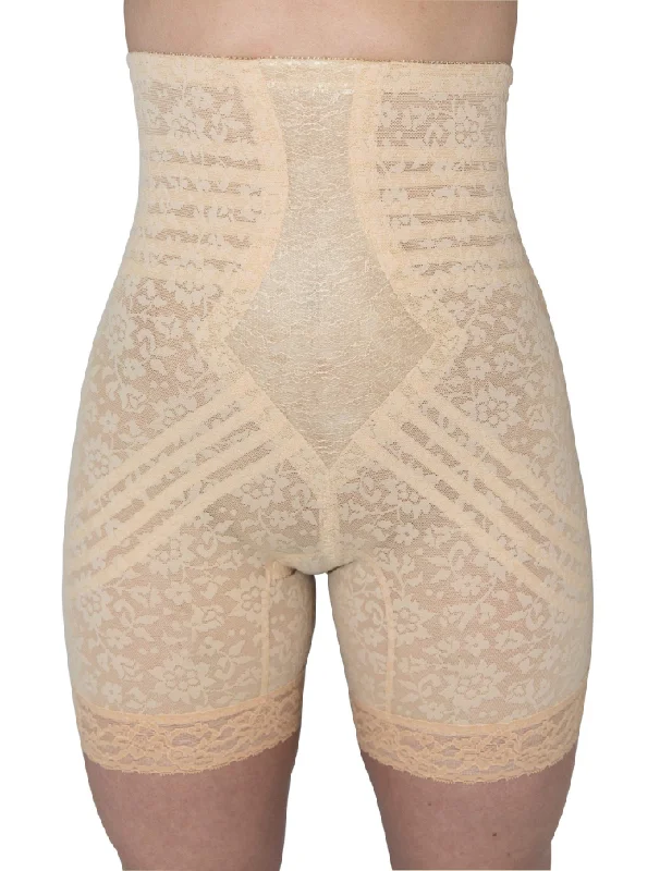 Plus Size Lace Lingerie for Women Rago 6207 High Waist Leg Shaper Extra Firm Shaping