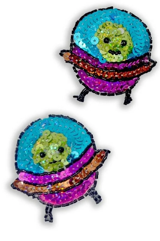 Women's Tummy Control Lingerie Alien Spaceship Pasties