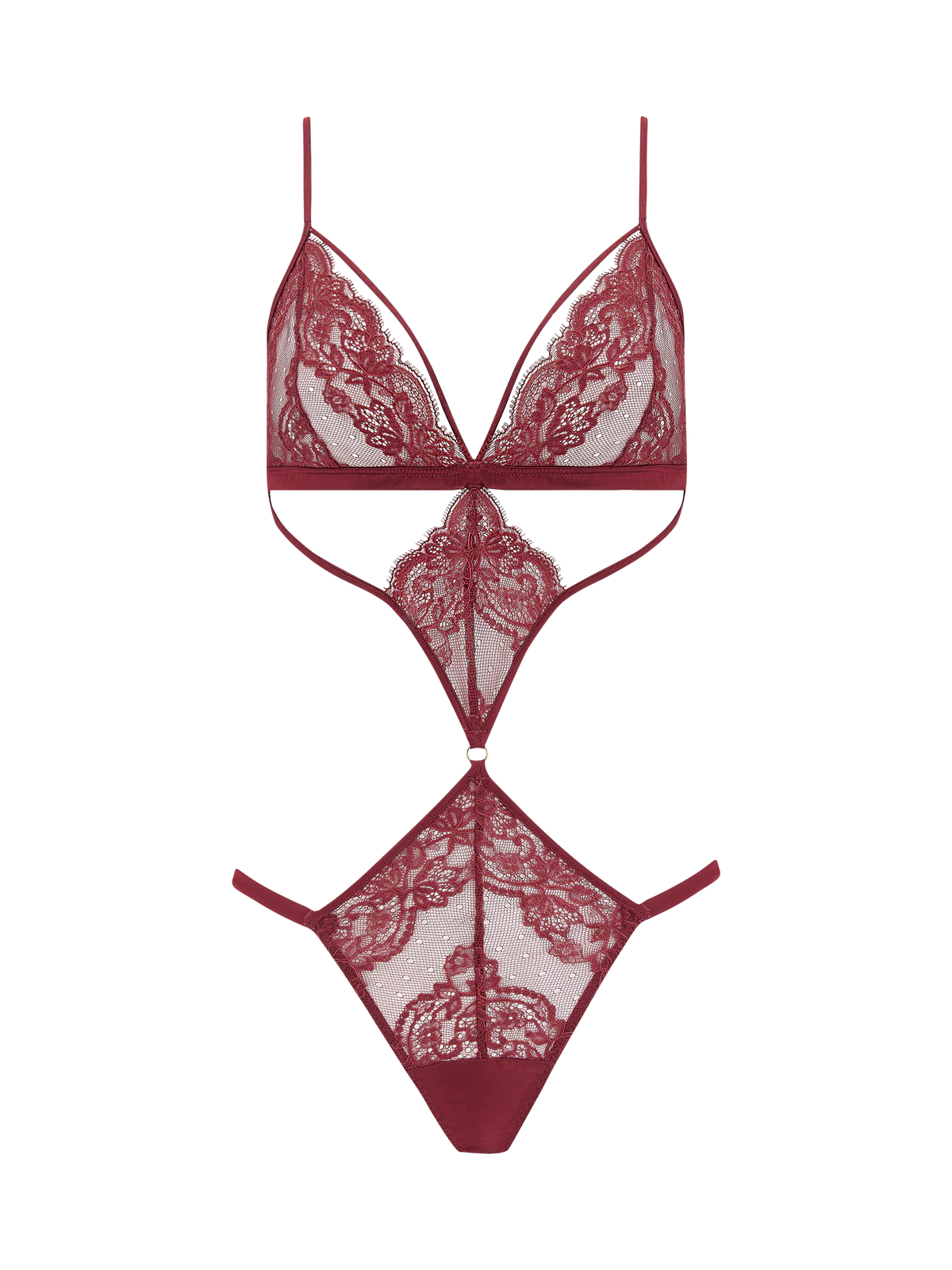 Metallic Bodysuits for a Glitzy and Glamorous Night OutSeraphine Playsuit (Mahogany)