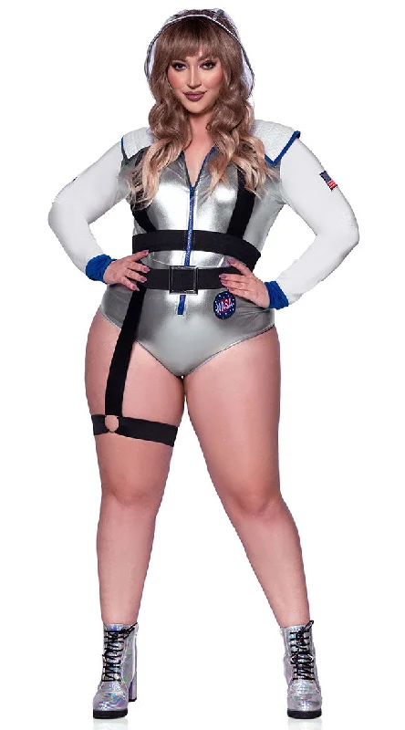 women cyberpunk cosplay costumes neonPlus Size Galaxy Girl Costume
