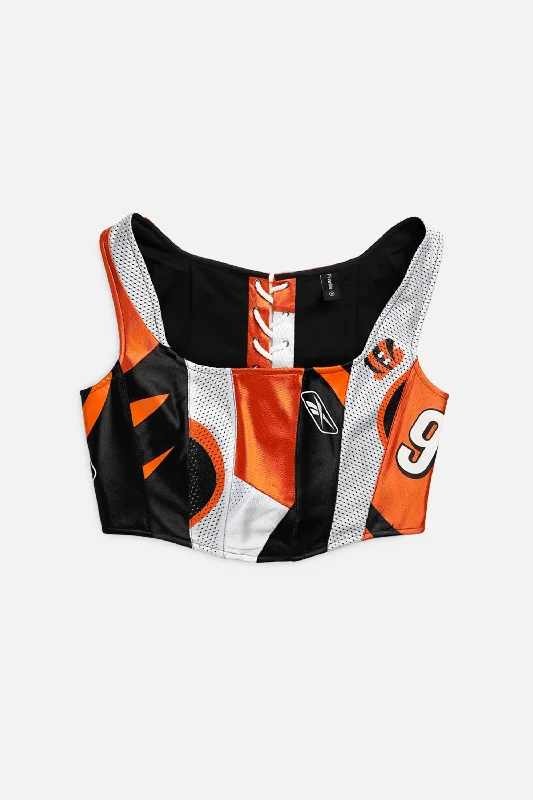 high - waisted women bustiers and corsetsRework Cincinnati Bengals NFL Corset - M