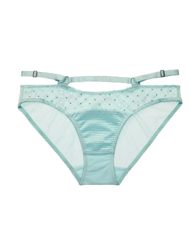 vintage style women bikini briefs for a retro charmMadame X Powder Blue Bikini Brief by Dita Von Teese