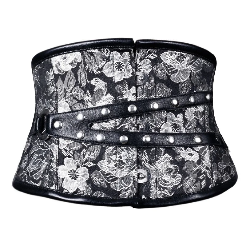 printed women bustiers and corsets patternsTalulla Gothic Black silver Corset belt