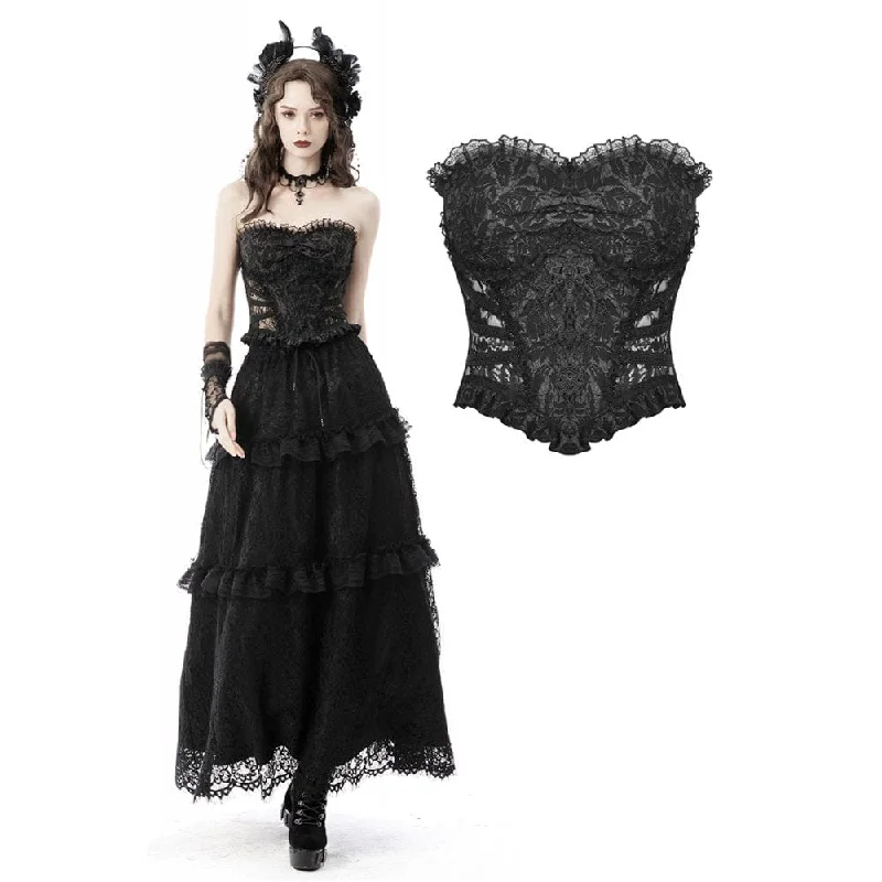 low - cut women bustiers and corsetsWomen's Gothic Floral Jacquard Overbust Corsets