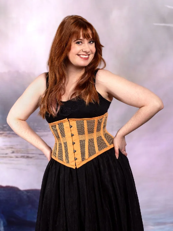 bridesmaid women bustiers and corsetsPlus Size Mesh Hourglass Curve Waspie Underbust Corset : CS-201