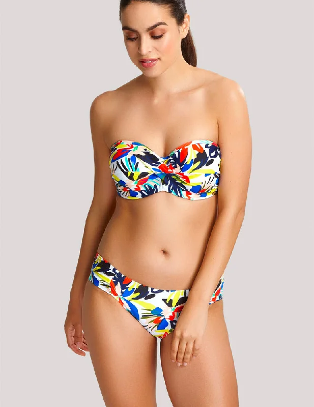 adjustable side tie women bikini briefs for a custom fitPanache Anya Riva Twist Bandeau Bikini Top SW1403 Floral Print