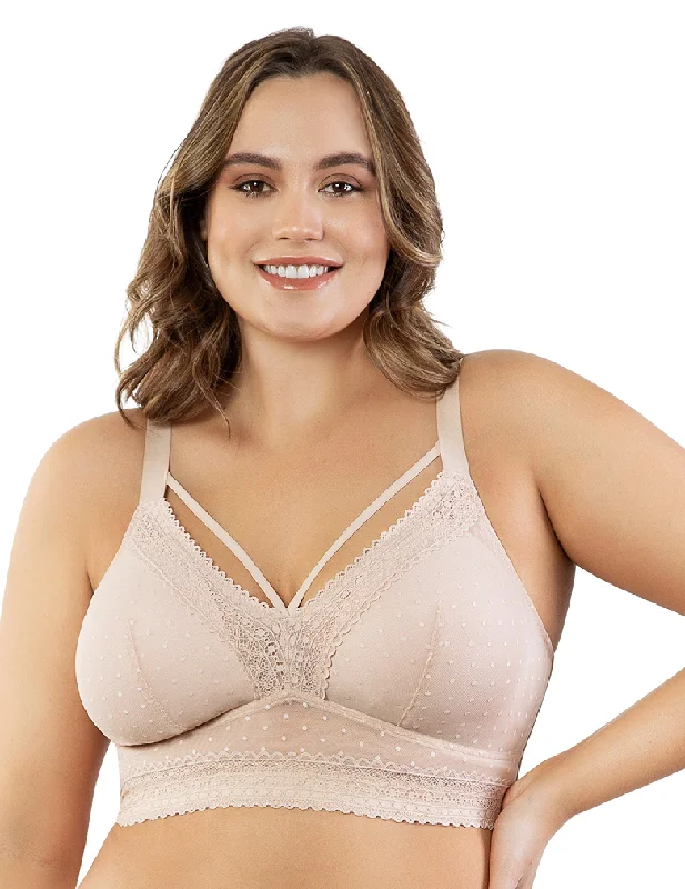 Luxury Lingerie for Special Occasions Parfait Mia Dot P6011 Cameo Rose Wire Free Padded Bralette