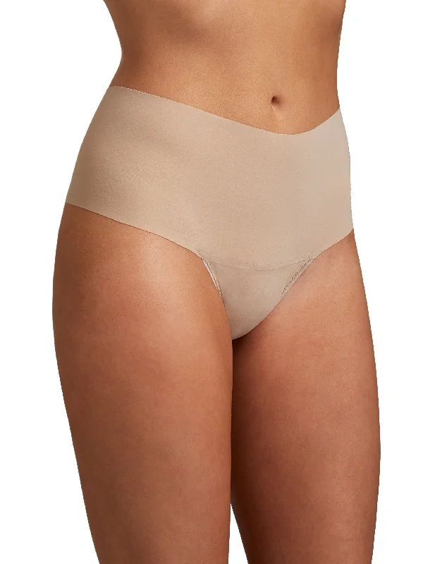 thermal women thongs for cold - weather outdoor activitiesBreatheSoft® High Rise Thong Taupe