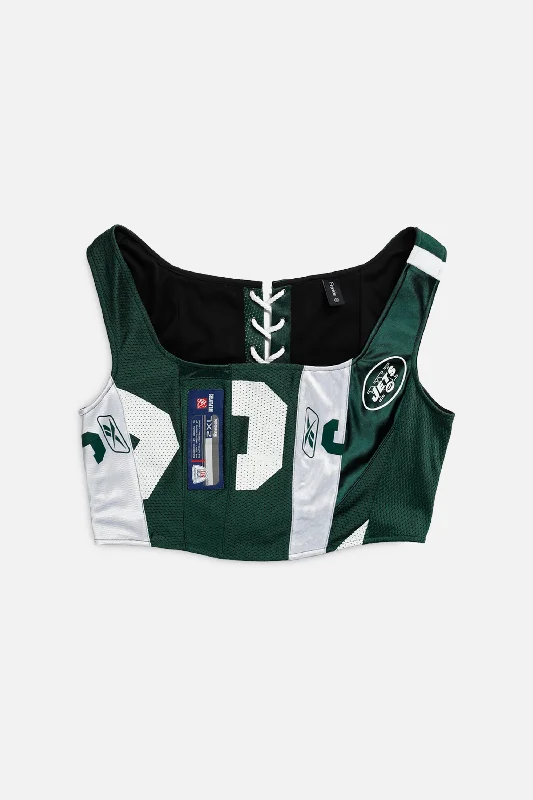 convertible women bustiers and corsetsRework NY Jets NFL Corset - XL