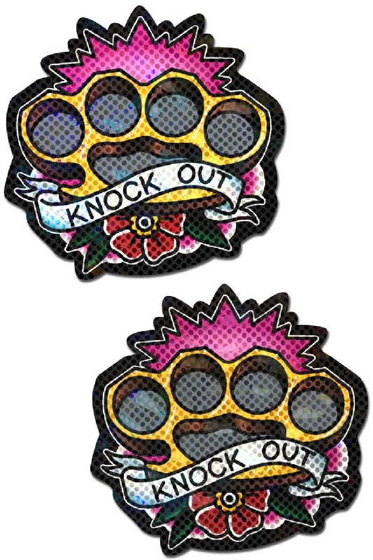 Plus Size Lace Lingerie for Women Brass Knuckles Knock Out Nipple Pasties