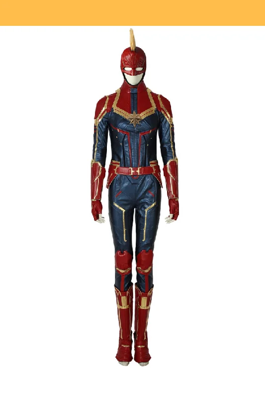 women cosplay costumes inspired by moviesCaptain Marvel Metallic Blue PU Leather Cosplay Costume