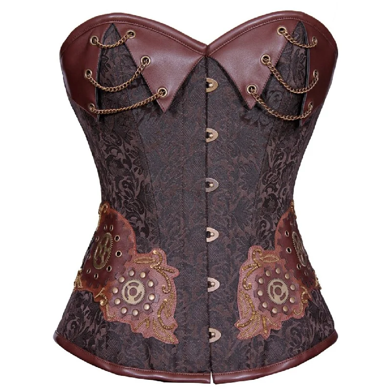 mesh women bustiers and corsetsEmbroideria Uno Steampunk Overbust Authentic Corset