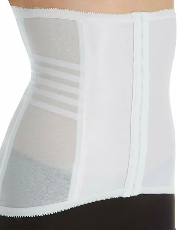 Elegant French Lace Lingerie for Women Rago White 821 Firm Waist Cincher