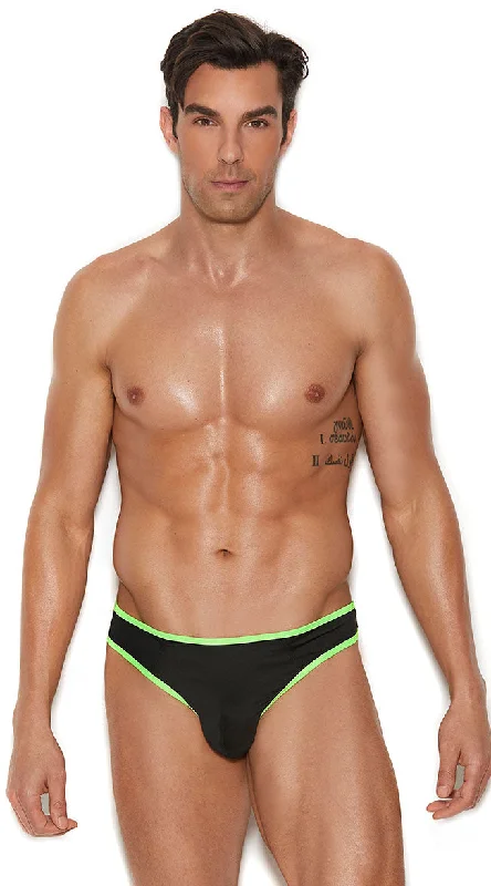 seamless convertible women thongs for versatile stylingMen's Contrast Trim Thong