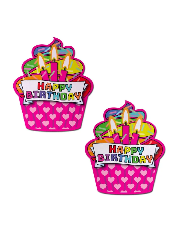 Women's Shapewear Lingerie Sets Pastease CUP-HB Cupcake Happy Birthday Nipple Covers