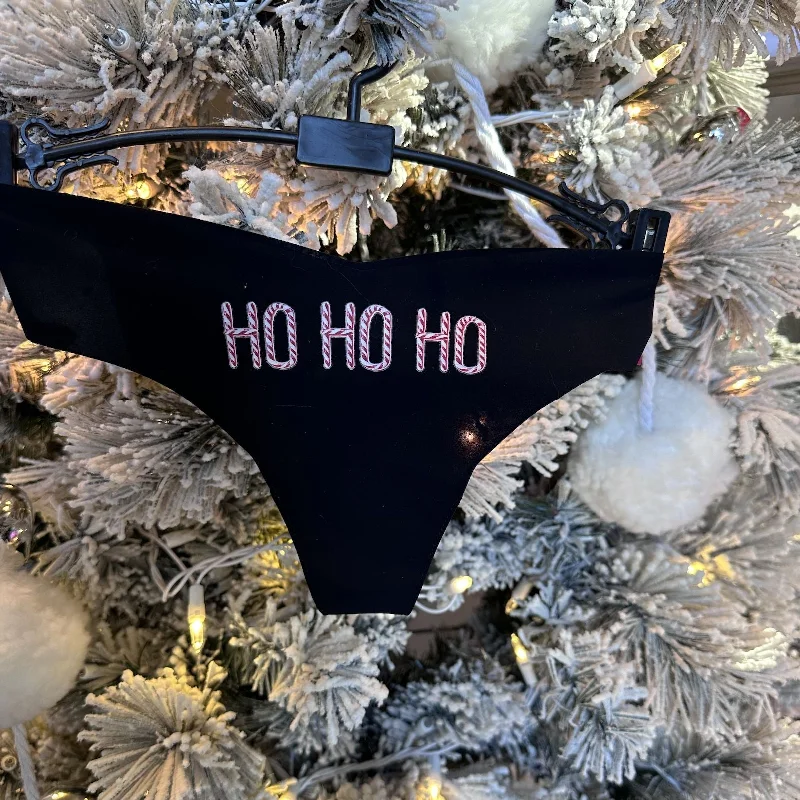 thermal women thongs for cold - weather outdoor activitiesCommando Ho Ho Ho Thongs CT09