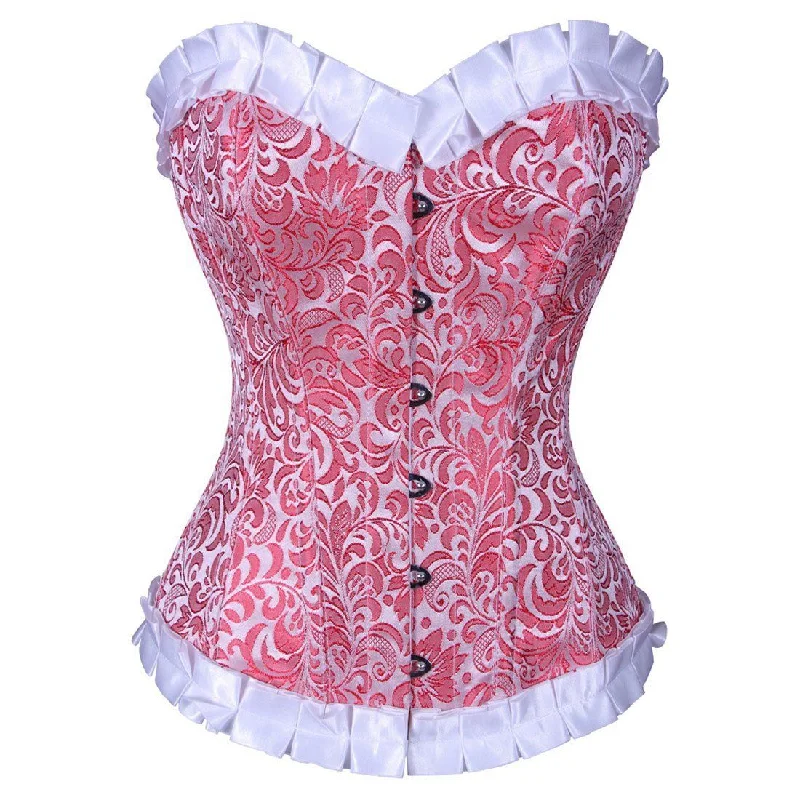 overbust women bustiers and corsetsEdric Authentic Steel Boned Waist Reducing Overbust Corset