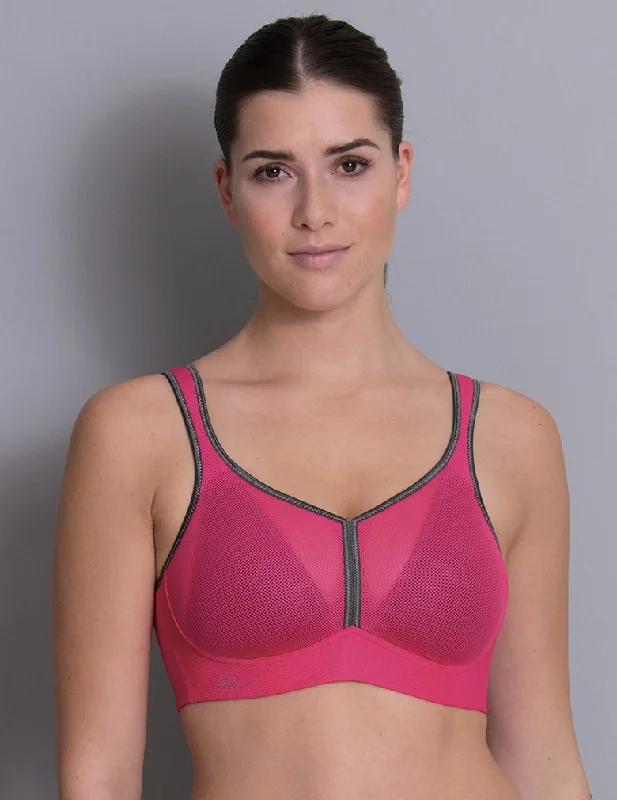 Women's Satin Sleepwear Lingerie Anita 5544 Pink Anthracite Air Control Padded  Maximum Support