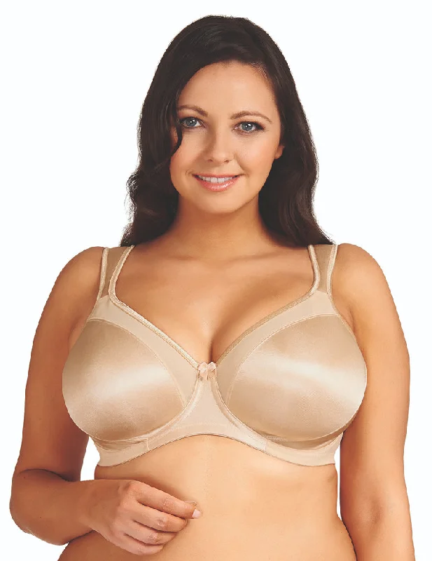 Women's Corset Style Lingerie Goddess Hannah GD6131 Nude Underwire Molded Side Support Bra
